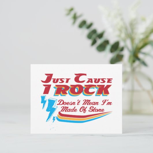 Omdat ik gek ben, betekent niet dat ik van Stone g Briefkaart (Staand voorkant)