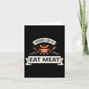 Omdat ik graag vlees eet in het grillen van vlees kaart