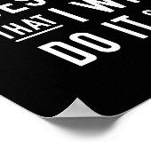 OMDAT IK HET VANDAAG NIET KAN DOEN | POSTER (Hoek)