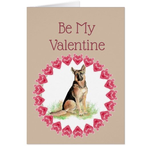 Omdat ik je zo graag mag Duitse Herdersvalentijnsd (Voorkant)