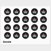 Omdat ik Karen ben, daarom kostuum Halloween Ronde Sticker (Vel)