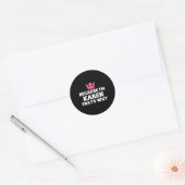 Omdat ik Karen ben, daarom kostuum Halloween Ronde Sticker (Envelop)