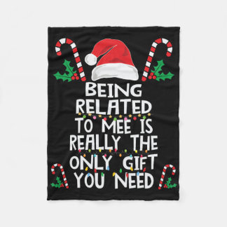 Omdat ik kerstpyjama familie Kerstmis Xmas H verwa Fleece Deken