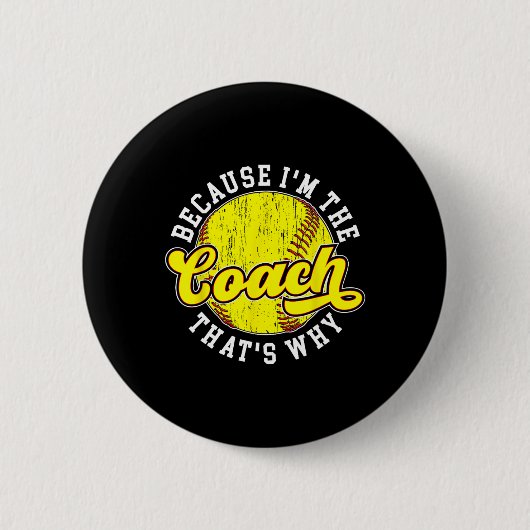 Omdat ik The Coach Softll Coach Softll Coaching be Ronde Button 5,7 Cm (Voorkant)