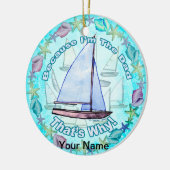 Omdat ik vader ben keramisch ornament (Links)