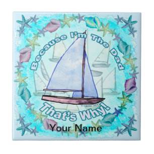 Omdat ik vader ben tegeltje