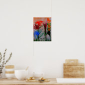 " omdat ik van je hou " abstracte posters (Keuken)