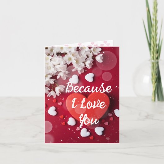 Omdat ik van je hou kaart (Voorkant)