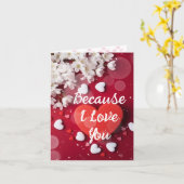 Omdat ik van je hou kaart (Gele Bloem)