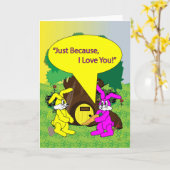 Omdat ik van je hou kaart (Gele Bloem)