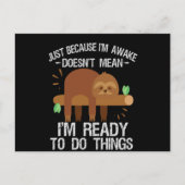 Omdat ik wakker ben, wil ik niet zeggen dat ik kla aankondigingskaart (Voorkant)