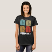omdat ik zo gek ben op saxofonie t-shirt (Voorkant volledig)