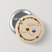 Omdat je 90% espresso bent en dat weet iedereen. ronde button 5,7 cm (Voorkant /achterkant)