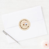 Omdat je 90% espresso bent en dat weet iedereen. ronde sticker (Envelop)