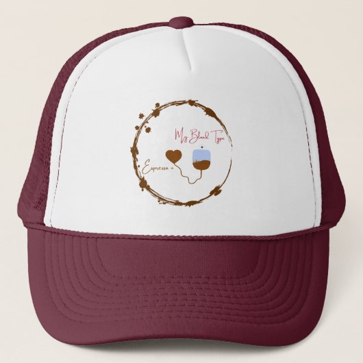 Omdat je 90% espresso bent en iedereen het weet. trucker pet (Voorkant)