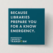 Omdat je Blauwgroen Button kent (Voorkant)