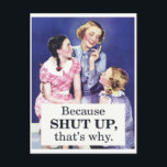 Omdat je dat zo dicht houdt briefkaart<br><div class="desc">Omdat het om de reden gaat. 6595</div>