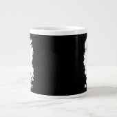 Omdat je dom bent – ironische statement-motiv grote koffiekop (Voorkant)