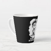 Omdat je dom bent – Ironische statement-motiv Latte Mok (Linkerhoek)