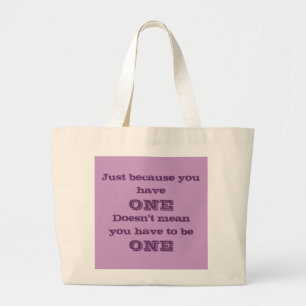 Omdat je één Canvas tas hebt