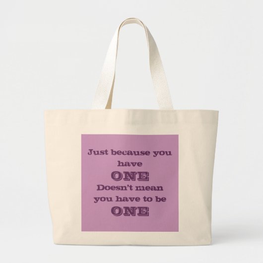 Omdat je één Canvas tas hebt (Voorkant)