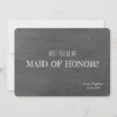 Omdat je mijn leven ophelderde BRIDESMAID CARD Kaart (Achterkant)