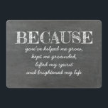 Omdat je mijn leven ophelderde BRIDESMAID CARD Kaart<br><div class="desc">Omdat je geweldig bent - mooie bruidsmeisje voorstel kaart</div>
