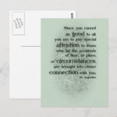 Omdat je niet goed kunt doen voor iedereen briefkaart (Voorkant / Achterkant)