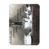 "Omdat je van" keuken magneet (Verticaal)