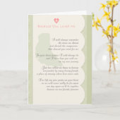 "Omdat je van me hield" hond sympathie Kaart (Gele Bloem)