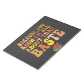 Omdat je weet dat ik helemaal om die Baste Funny d Notitieblok (Schuin)