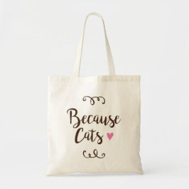 Omdat katten Canvas tas