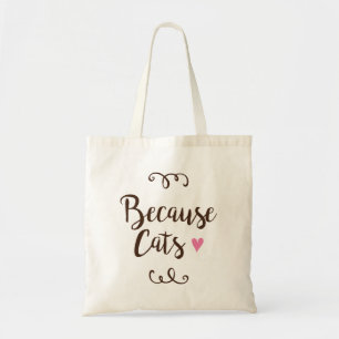 Omdat katten Canvas tas