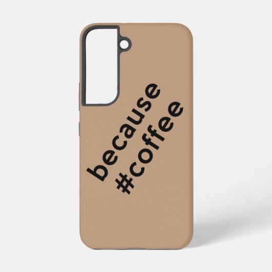 Omdat koffie samsung galaxy hoesje (Achterkant)