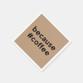 Omdat koffie servet (Hoek)