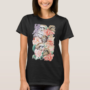 Omdat luiaards waterkleur t-shirt