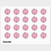 Omdat mama deze show runt ronde sticker (Vel)