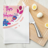 Omdat mama deze show runt theedoek (Quarter Fold)