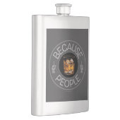 Omdat Mensen (whiskey) Flask Flacon (Rechts)
