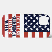 Omdat 'Merica' Case-Mate iPhone Case (Achterkant (horizontaal))