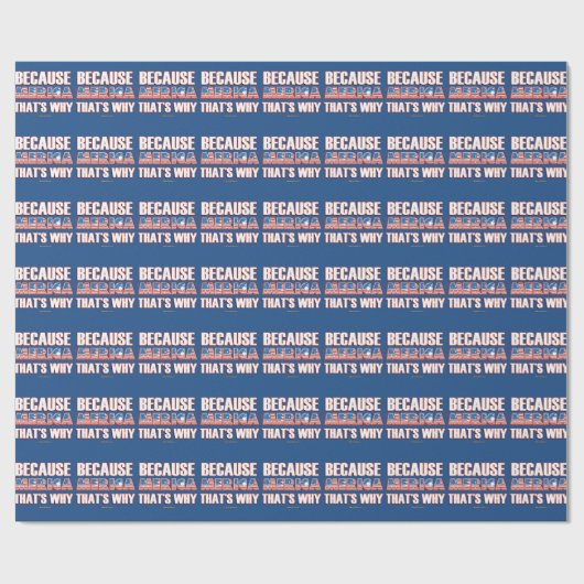 Omdat Merica dat de reden is Cadeaupapier (Vlak)