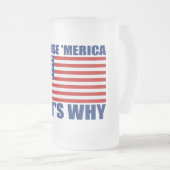 OMDAT 'MERICA' DAT IS WAAROM DE Mok VAN Vlag Bier (Voorkant rechts)