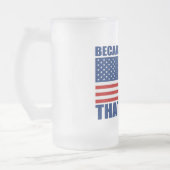 OMDAT 'MERICA' DAT IS WAAROM DE Mok VAN Vlag Bier (Links)