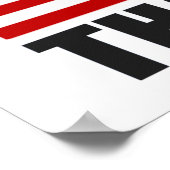 OMDAT 'MERICA DIE DE OORZAAK IS VAN ONS Vlag Poste Poster (Hoek)