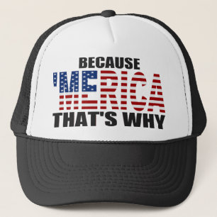 OMDAT 'MERICA DIE WAAROM Trucker Hat (afwisselend) Pet