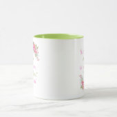 "Omdat mijn God in mij is" Floral Mok (Midden)