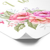 "Omdat mijn God in mij is" White Wall Poster (Hoek)