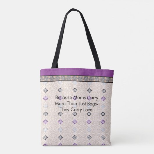 Omdat moeders meer dragen dan alleen tassen (Achterkant)