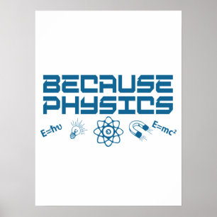 Omdat natuurkunde poster