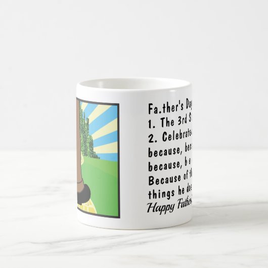 Omdat omdat Klassieke witte koffie Mok (Center)